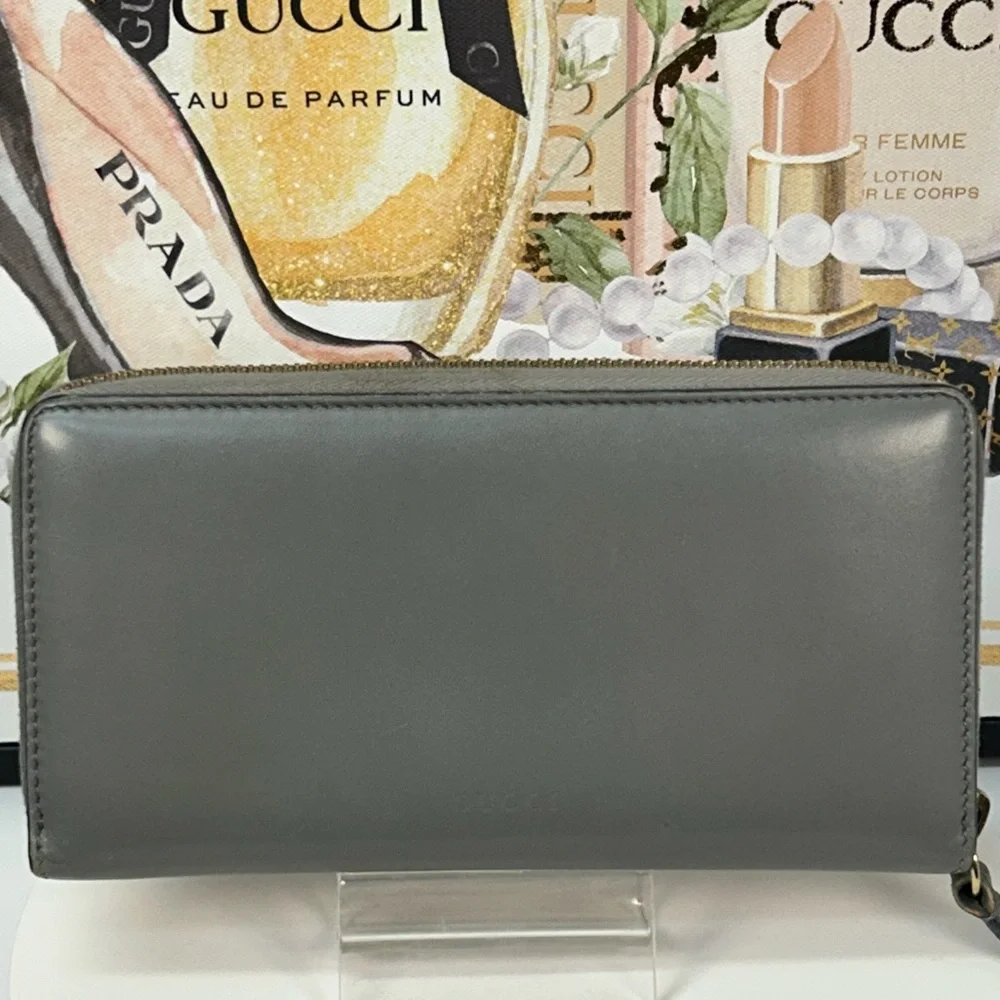 GUCCI GG Marmont Japan Exclusive Ribbon Zip Around  Wallet 😍 - Picture 11 of 17